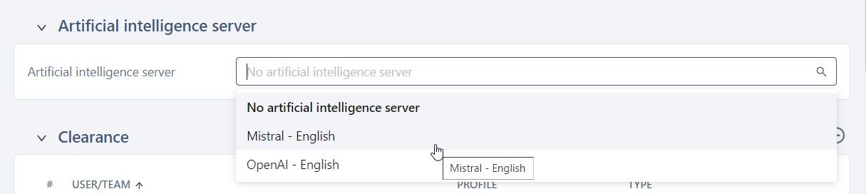 Associate AI server
