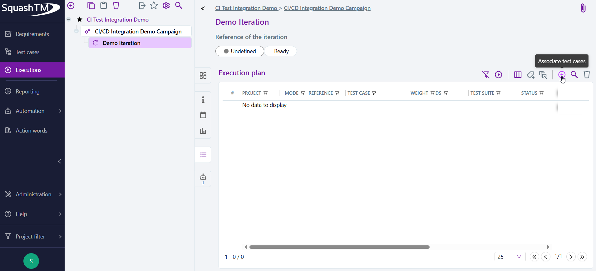 associate test cases
