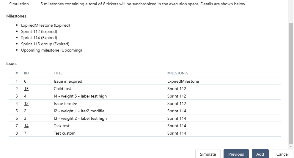 Simulate synchronization - second step
