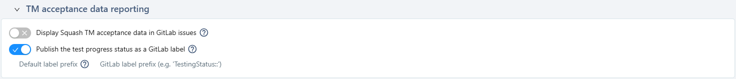 Configure label publication