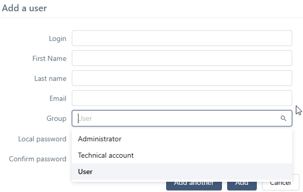Admin - Group Field Pop-up