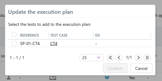 Update execution plan