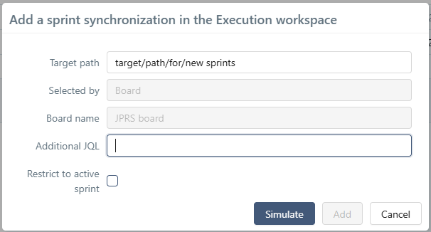 Add new sprint synchronization
