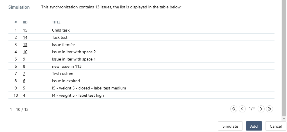 Simulate synchronization - first step