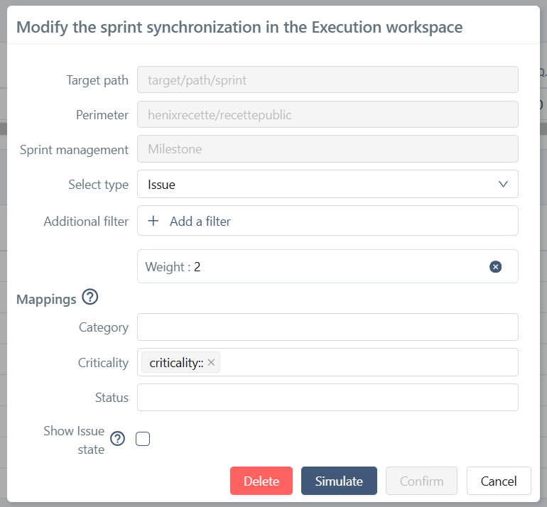 Update sprint synchronization