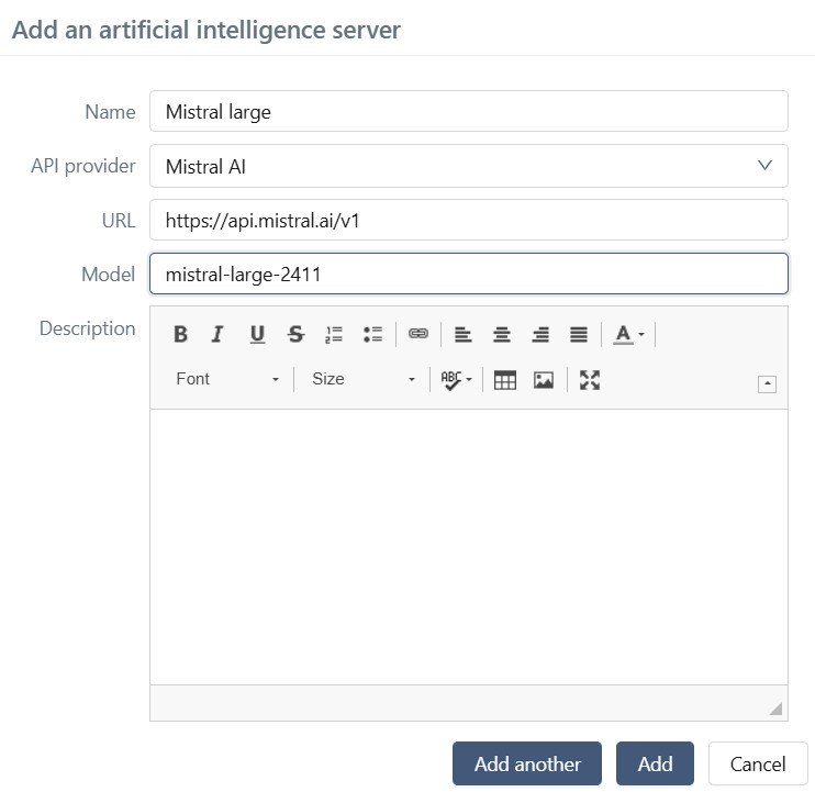 Add an AI server