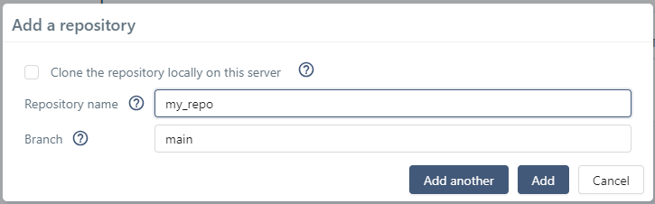 Add repository pop-up to link automated scripts to test cases