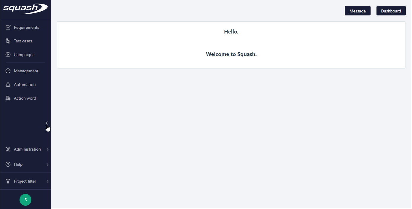 SquashTM Home page