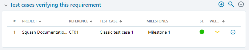 Test case verifying this requirement