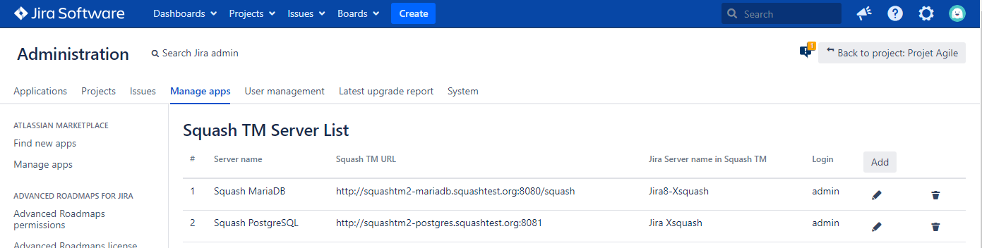 Xsquash Servers