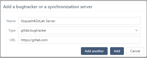 Add Xsquash4Gitlab server