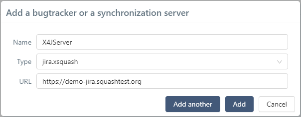 Add Xsquash4Jira server