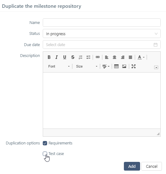 Duplicate milestone pop-up