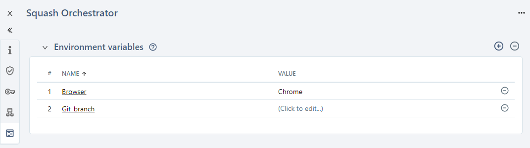 Server environment variable