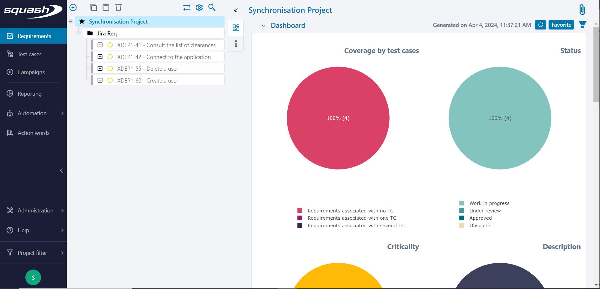 Synchronization with JiraReq