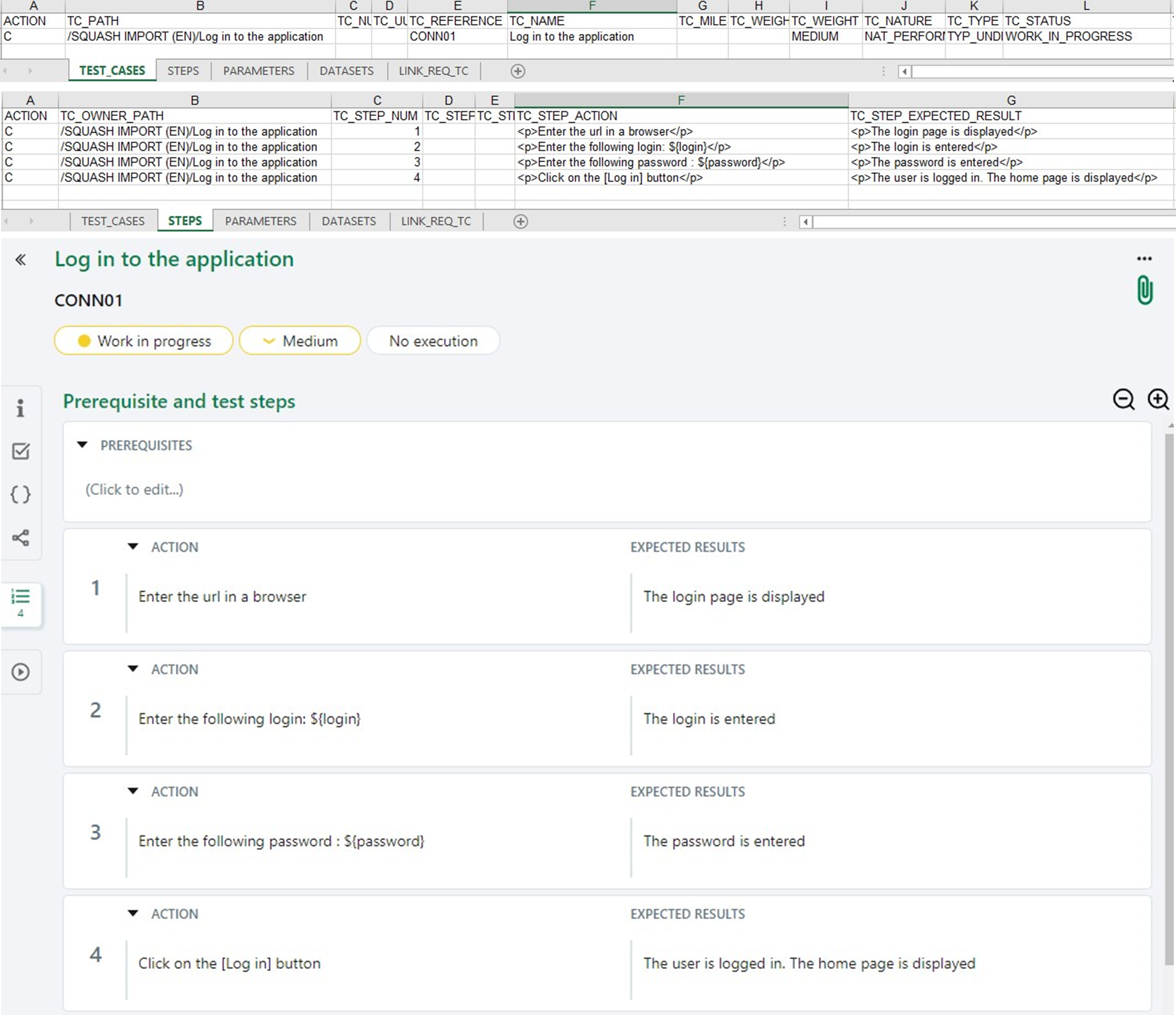 Import using parameters and datasets (part 1)