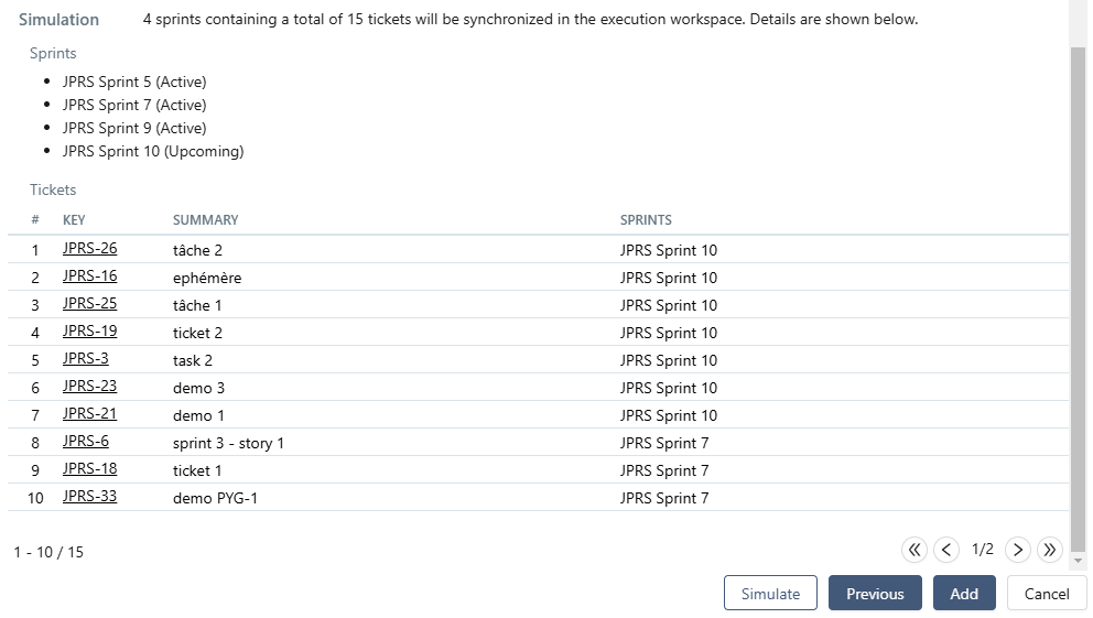 Simulate synchronization - second step